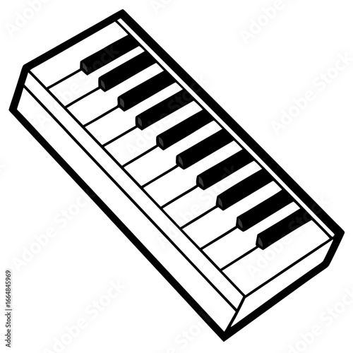 Piano Keys Design Vector