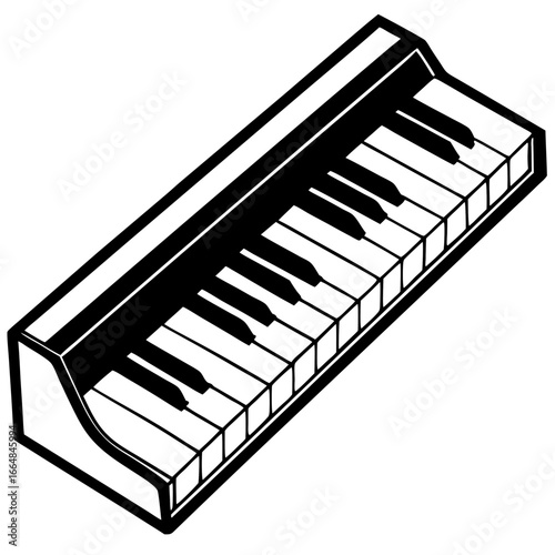 Piano Keys Design Vector