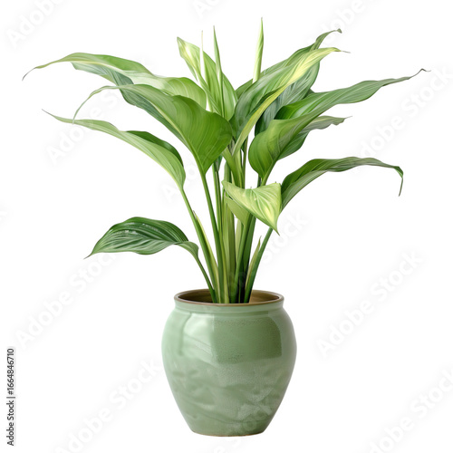 green plant in a pot isolated png