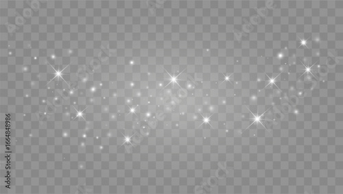 Glitter overlay with sparkles and stars. Glowing background