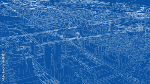 Detailed Urban Blueprint