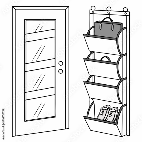 Over the door organizer with three baskets is a great storage solution for small spaces, providing extra storage and organization