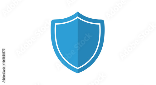 Minimalist Shield Icon Representing Security and Protection in Digital Environments