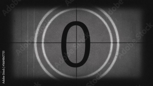 Black and White Old Movie Silent Film Credits Cinema Video