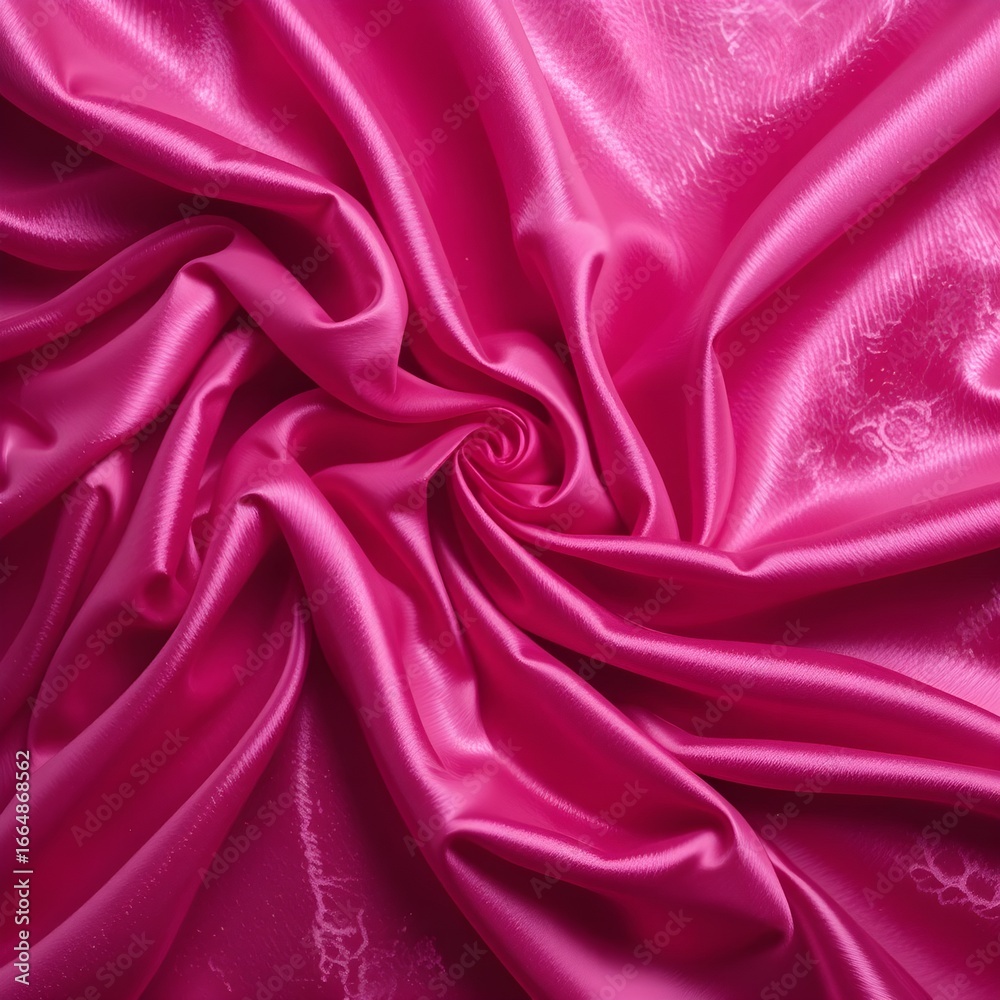Fototapeta premium Pink abstract background. Silk satin velvet fabric. Elegant luxury rich