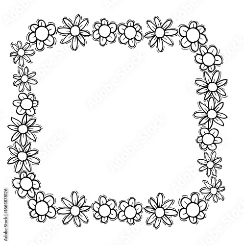 frame with floral ornament