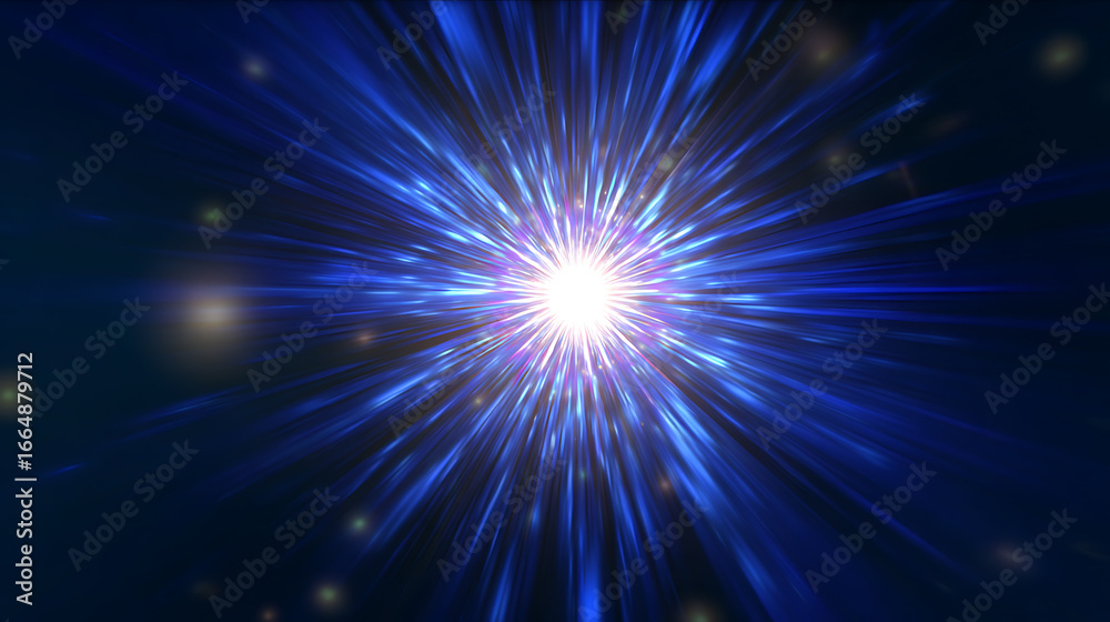 Obraz premium blue star burst