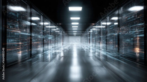 Wallpaper Mural Server room hallway Torontodigital.ca