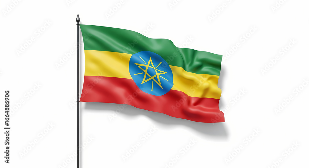 Naklejka premium flag of south africa