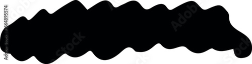 Grainy monochrome brush stroke vector illustration