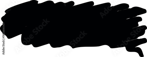 Grunge paint brush stroke vector illustration