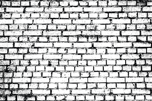 A clean and modern vector illustration of a seamless white brick wall
