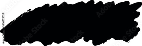 Brush stroke ragged smudge vector illustration