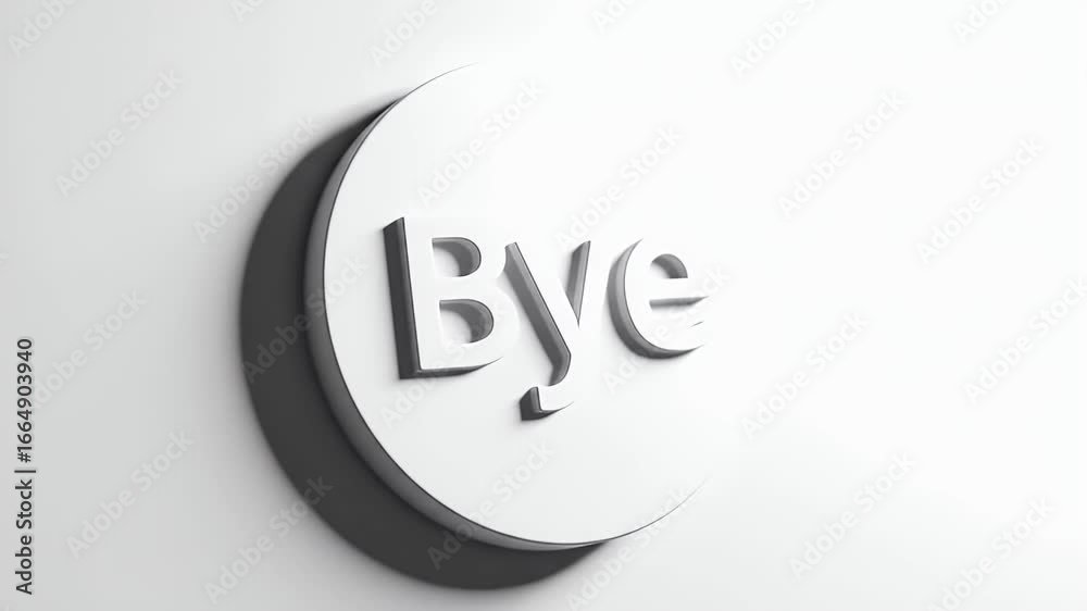 Embossed White Bye on Round Surface Casting Soft Shadows in Monochromatic Minimalism Embossed White Bye on Round Surface Casting Soft Shadows in Monochromatic Minimalism