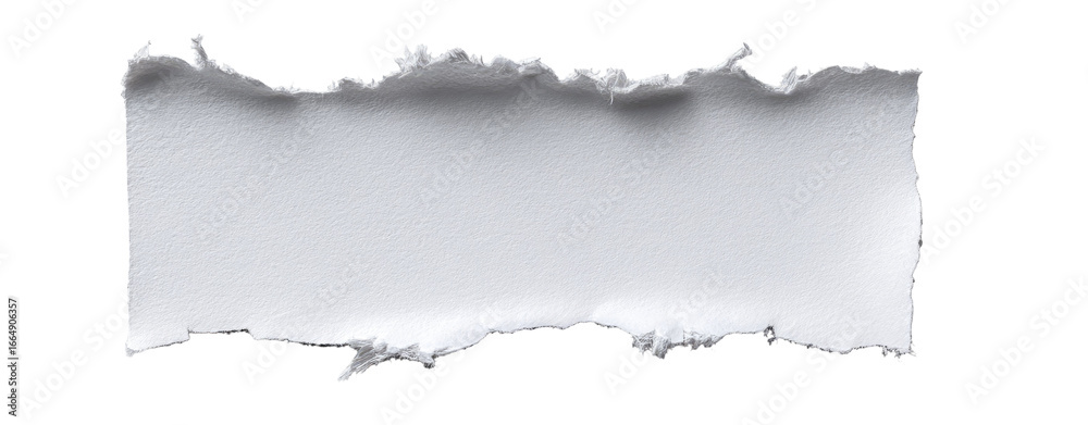Fototapeta premium Ripped paper, blank, white