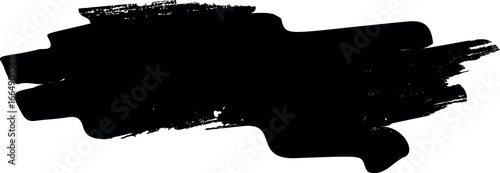 Brush stroke ragged stain vector illustration