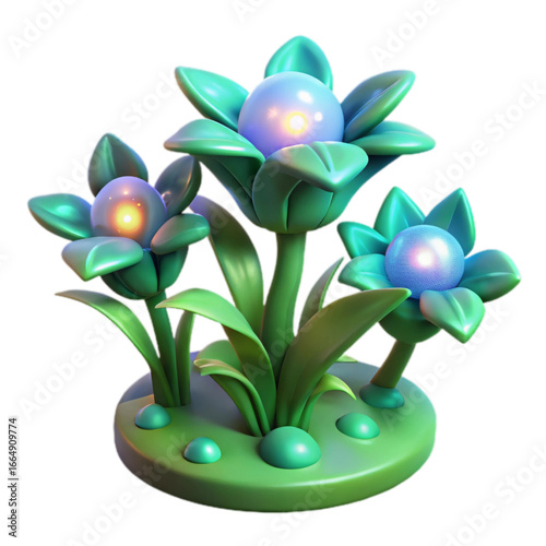 Glowing Floral Design
