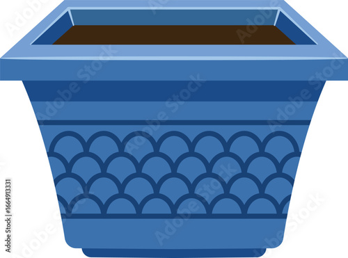 Flowerpot gardening equipment vector illustration