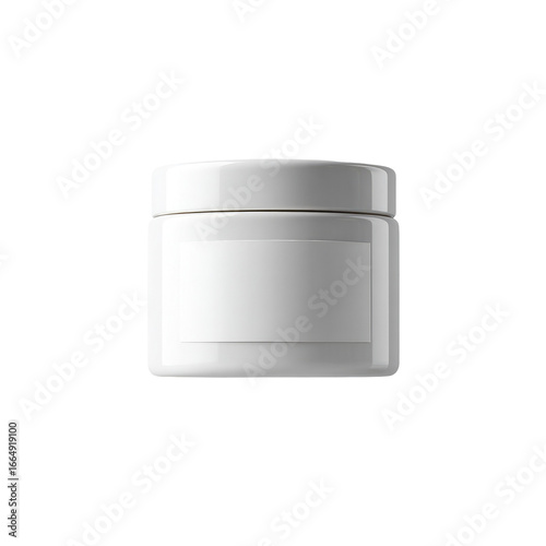 Wallpaper Mural A white cosmetic jar with a blank label Torontodigital.ca