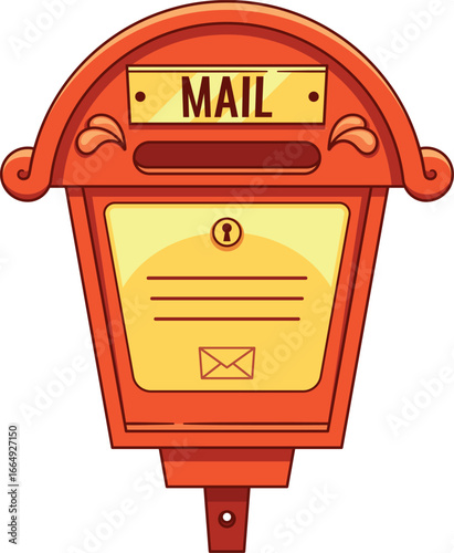 Vintage postal container for letters