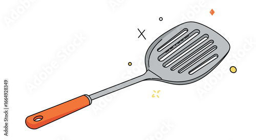 A versatile slotted spatula for effortless cooking and flipping kitchen utensil for culinary enthusiasts