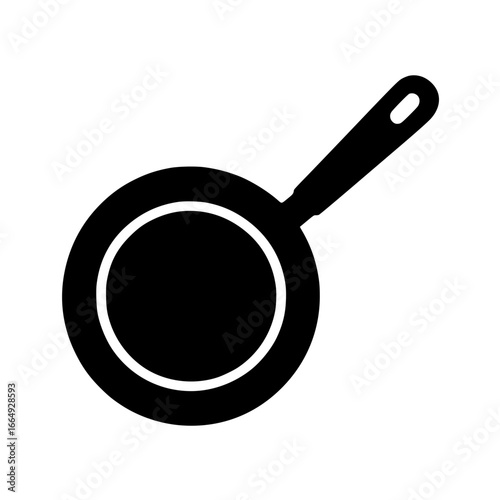 Frying Pan Silhouette Cooking Icon
