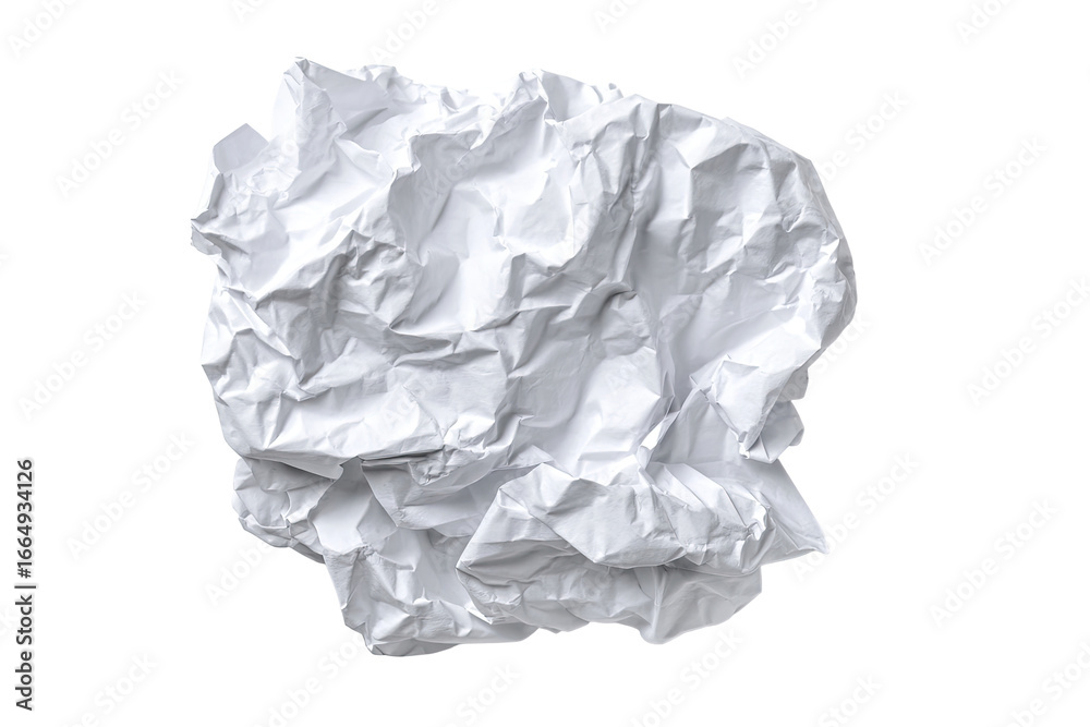 Obraz premium Crumpled white paper ball (1)