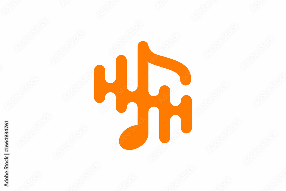 Obraz premium Audio Music Logo 