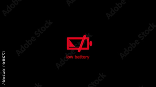 loading battery bar animation all the video low empty charge energy signal