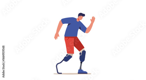  Man with Prosthetic Leg Dancing