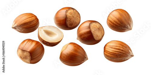 Wallpaper Mural Delicious hazelnuts are isolated on transparent background, ready to eat Torontodigital.ca