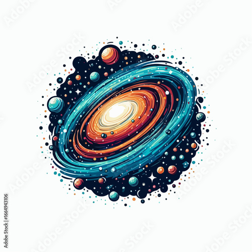 vector illustration of astro