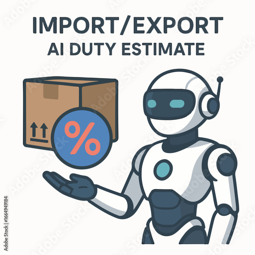 Import-export AI duty estimate Illustration