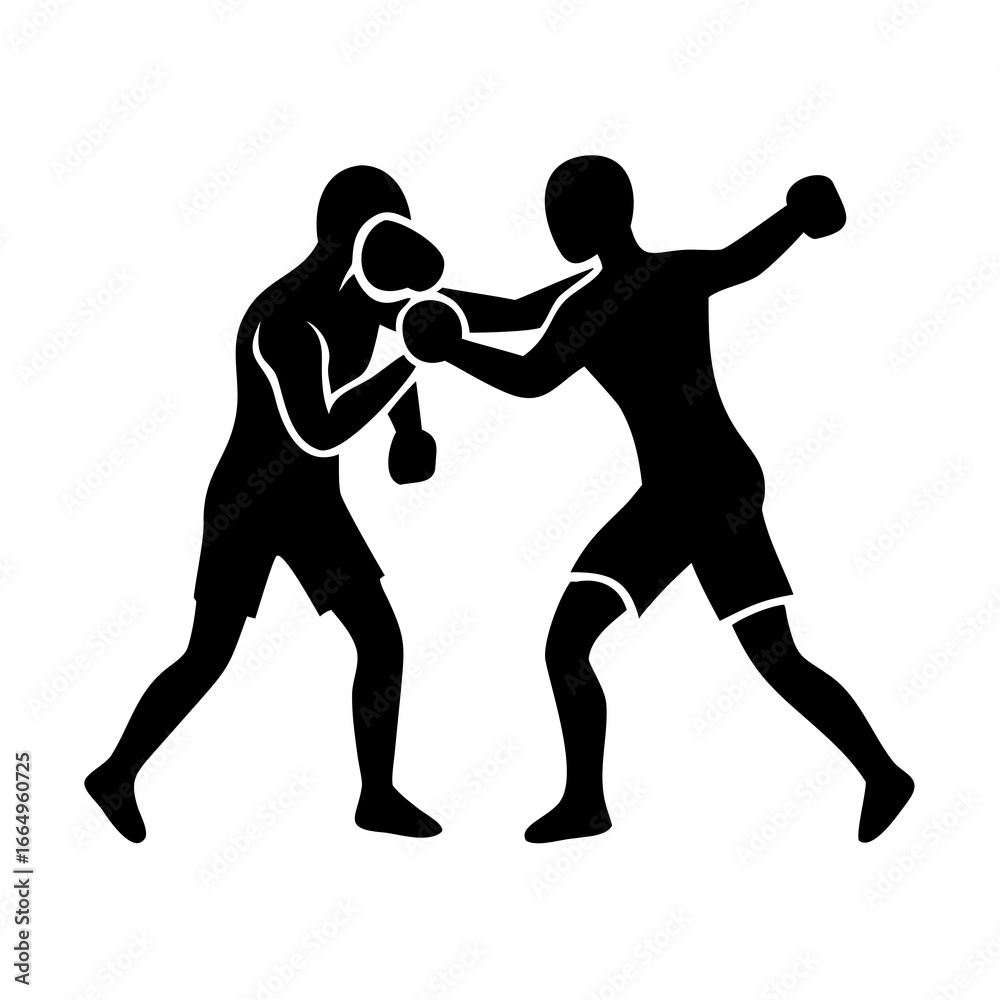 martial arts silhouettes