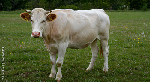 Wallpaper Mural Cow standing on farmland in natural environment Torontodigital.ca