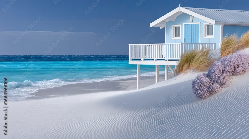 Obraz premium Elevated Beach House with Ocean View