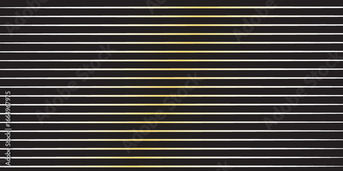 Close-up view of parallel horizontal lines metallic texture.