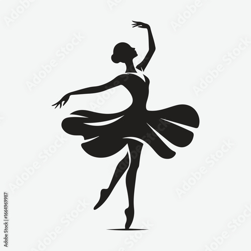 silhouette of Asian classical dancing girls