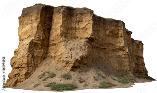 Wallpaper Mural Bluff Formation with Natural Terrain Details Isolate on Transparent Background, cutout, png Torontodigital.ca