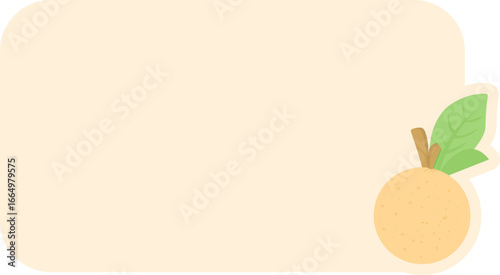 Fruit Blank Background Fruits Empty Text Box