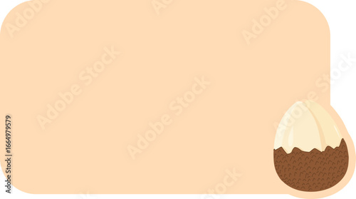 Fruit Blank Background Fruits Empty Text Box