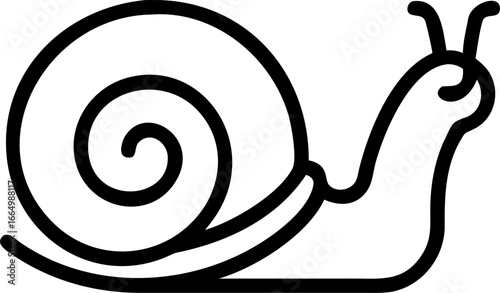  snail vector icon on white or transparent background. pest control or insect control icons items Stroke icon collections. Editable Stroke icon collection Outline icon.