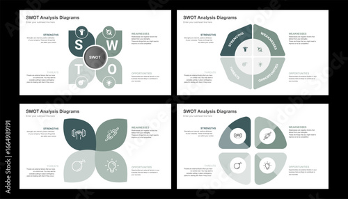 SWOT Analysis Diagrams Strategic Planning and Business Insights