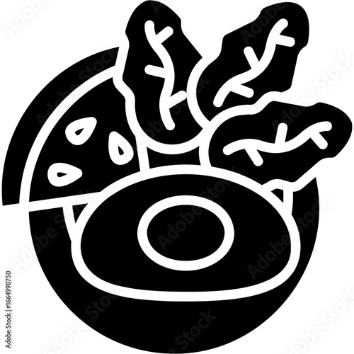 Solid Black Diet Icon