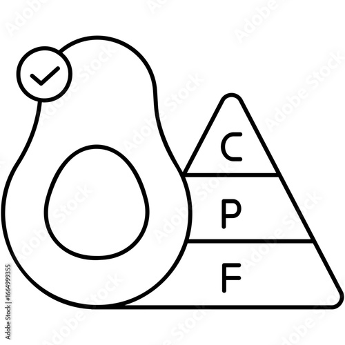 Line Art Keto Icon