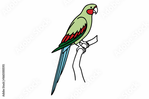 parrot on a branch