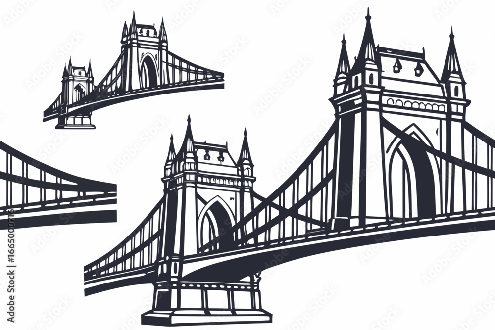 Fototapeta premium tower bridge vector