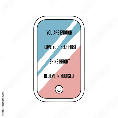 Inspirational Affirmation Card Design with Positive Messages