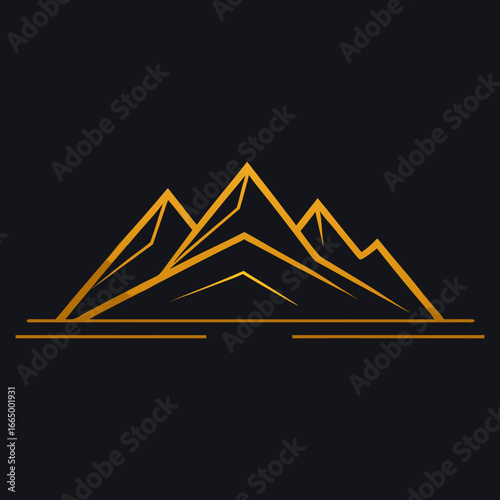 vector illustration of pyramids