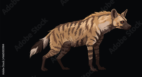 Striped Hyena in Profile Wildlife Photography African Animal
